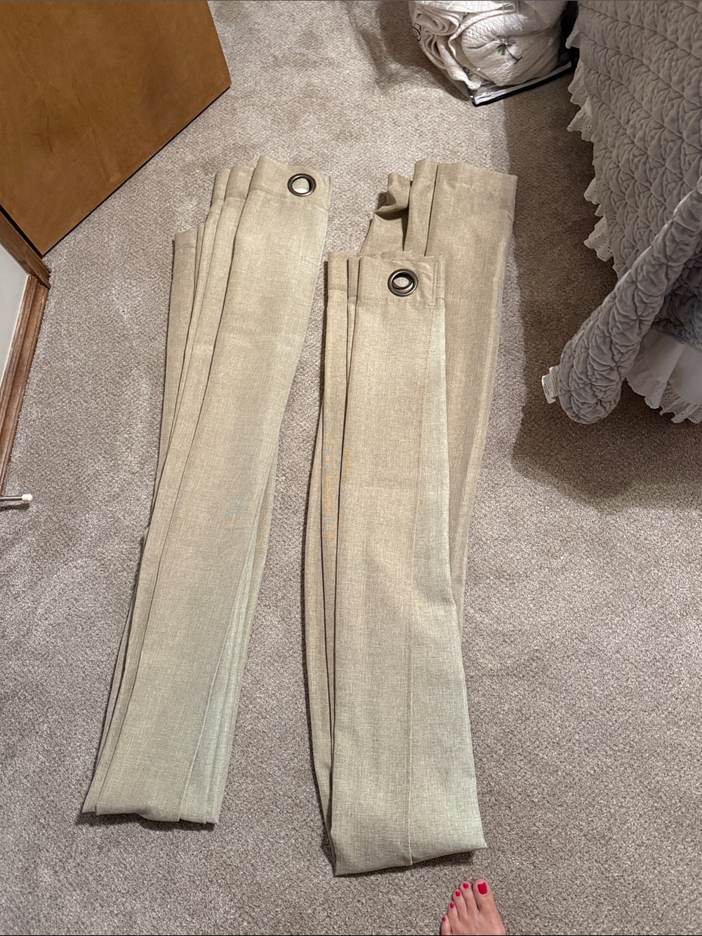 Linen curtain panels